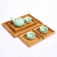 thumbnail image 3 of Bamboo+Plywood Square Food Tray Solid Wood Tea Set Home Breakfast Cake Storage Trays Flower Pot Bonsai Gardening Holder NEWWAY, 3 of 6