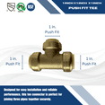 thumbnail image 4 of 5 Pcs XFITTING Push Fit 1 Inch x 1 Inch x 1 Inch Push Fit Tee,, 4 of 5