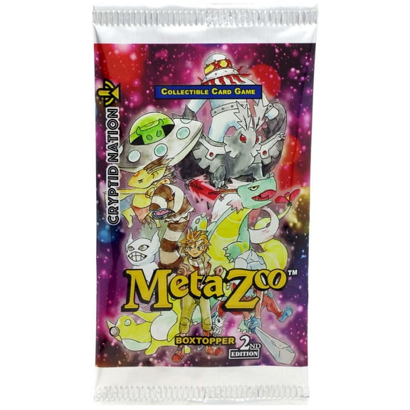 MetaZoo Trading Card Game Cryptid Nation Base Set BOXTOPPER Booster Pack (2nd Edition)
