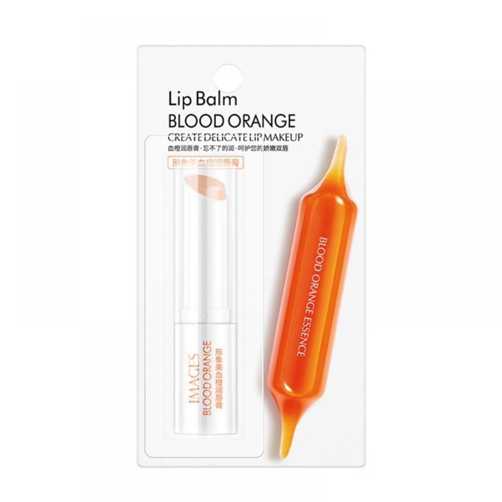 Blood Orange Lip Balm Hydrating Smooth Lip Lines Brighten Lip Color