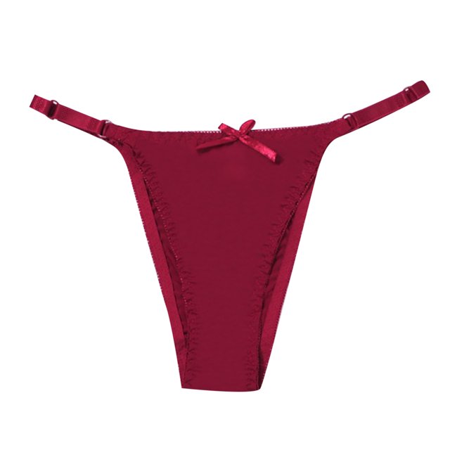 Baberdicy sous-Vêtements Femme, Culottes Femme Fines Fines Bretelles Taille Basse Culottes Simples String Sans Coutures pour Femme