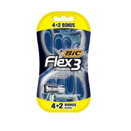 BIC Flex 3 Men's 3 Blade Disposable Razors 6ct (4+2) | Walmart Canada