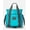 Blue, variant on Quilted Tote Bag Color Silver