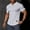White, variant on OGLCCG Mens Muscle Slim Fitted T Shirt V-Neck Longline Henley Shirt Solid Color Summer Soft Gym Workout Athletic Tee Shirts