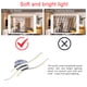 thumbnail image 5 of Lámpara De Techo De Onda Led Lámpara De Techo En Forma De Trifurcado Luces Colgantes Led Minimalistas Modernas 21W 3 Tiras De Led sonducket HA025649-01, 5 of 5