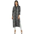 thumbnail image 2 of Bimba Women Kurta Designer Long Kurti 3/4 Sleeve Formal Casual Tunic Blouse, 2 of 7