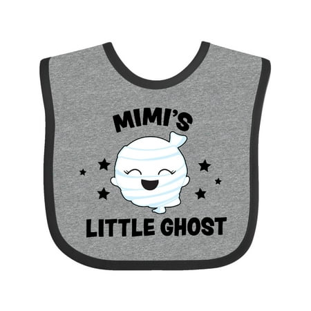 

Inktastic Cute Mimi s Little Ghost with Stars Gift Baby Girl Bib
