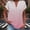 Pink, variant on XPMWRP Women's Boho Shirts Linen-Like V Neck Gradient Color Tunic Tops Button Short Sleeve Summer Breathable Loose Vacation Blouse Dark Gray XXXL