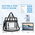 thumbnail image 2 of Bolsa transparente Busuw para eventos en estadios, 30 x 30 x 15 cm (negra), 2 of 6