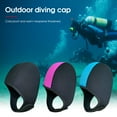 thumbnail image 4 of Travelwant Neoprene Diving Hood Thermal Wetsuit Hood Cap Swim Caps with Chin Straps Snorkeling Neoprene Surf Beanie 2.5 mm Diving Cap Headgear, 4 of 7