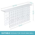 thumbnail image 2 of OTHWAY 9.5"x12" Non-Slip Double Sink Divider Protector Mat - Heavy-Duty Dish Drying Rack with Strong Suction Cups, Easy to Clean & No Smell Kitchen Sink Tray for Glassware, Plates & Dishes (Clear), 2 of 7