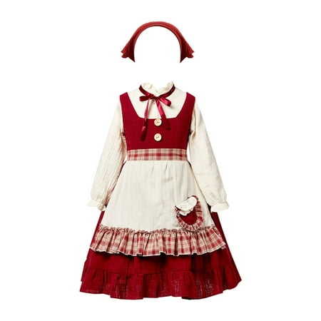 

Children s Role Play Cos Stage Play Performance Farm Poor Clothes Dress Apron Headscarf Four Piece Outfits Baby Set New Baby Bundle Cute Outfits for Young Women Baby Womens Clothes Baby Girl Outfits