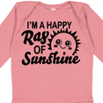 thumbnail image 4 of Inktastic Im a Happy Ray of Sunshine with Happy Sun Boys or Girls Long Sleeve Baby Bodysuit, 4 of 5
