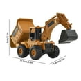 thumbnail image 3 of Forklift Toy Pull Back Construction Vehicle Realistic Dump Truck Bulldozer Excavator Model for Toddlers Boys Girls Ages 3+, 3 of 7