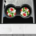 thumbnail image 3 of Car Coasters 4 Pack Stone Cup Holder Strawberries and Blackberries Absorbent Drink Car Coaster Ceramic Set Small Cup Coasters, 3 of 6