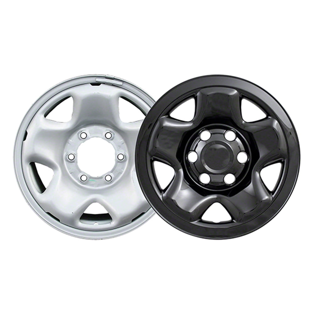 Auto Reflections Set of 4 16 5 Spoke Wheel Skins for 2005-2018 Toyota Tacoma Gloss Black 