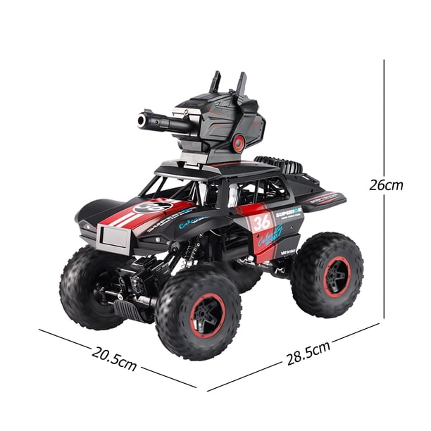 Tanque Rc RC Tank Car STEM Rotating Stunt 2.4GHz Shooting Water Marbles Off-Road Truck Kit Likrtyny libre de BPA