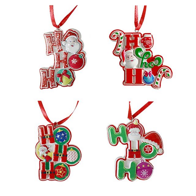 Colgantes De Árbol De Navidad Adornos Colgantes De Muñeco De Nieve Para Decoración De Fiesta De Navidad 4 Piezas Serendint HA037666-00