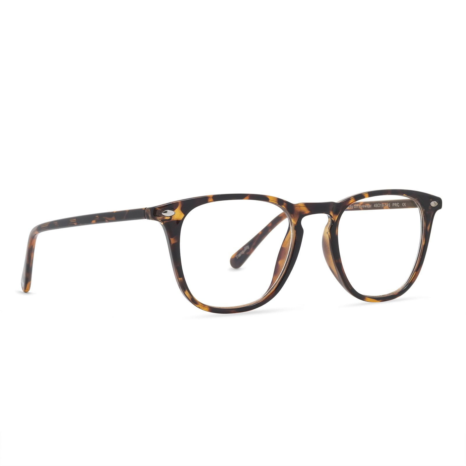 (2 pack) Men's Health Tranquility Blue Light Blocking Glasses for Computer UV and Gaming Protection by DIFF Eyewear Tortoise