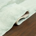 thumbnail image 4 of Super Soft Faux Rabbit / Mink Fur Solid Area Rug, 4 of 7
