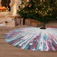 thumbnail image 6 of Sikiie Blue Swirl Fireworks 30-48 inches {designName} Print Christmas Tree Skirt Snowman Xmas Tree Skirt with Edge Christmas Decorations for Holiday Party-48", 6 of 7