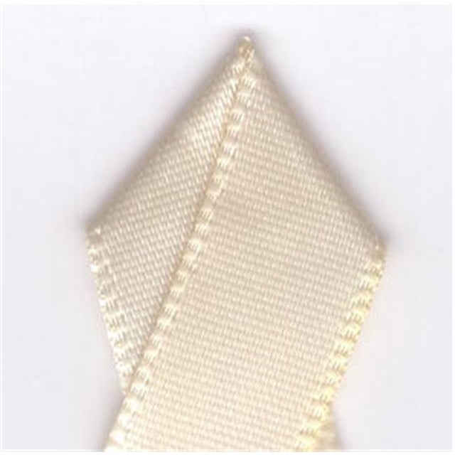 Papilion R074400160815100Y .63 in. Double-Face Satin Ribbon 100 Yards - Cream