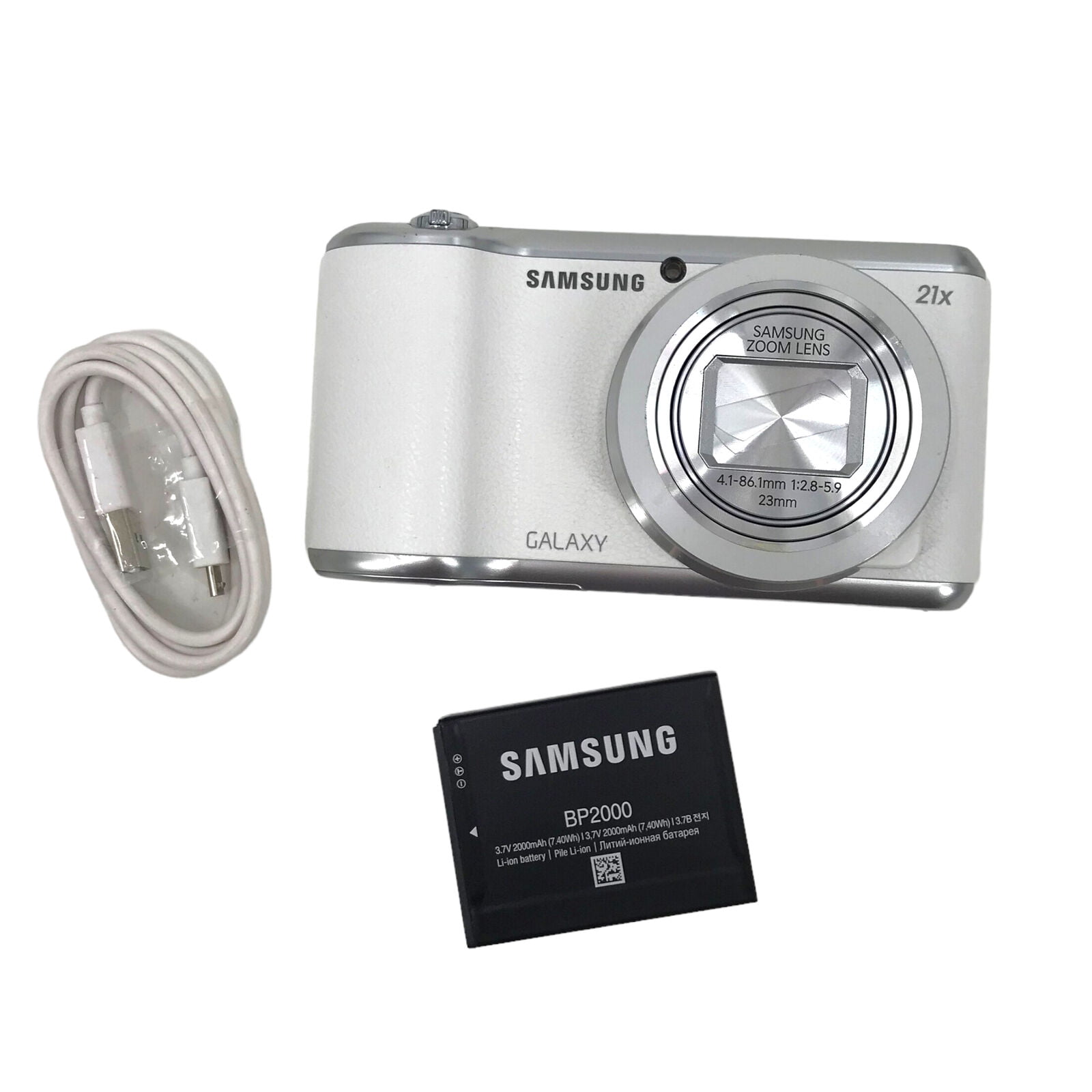 Succesvol tofu draadloze Samsung Galaxy Camera 2 21x Zoom 4.8-in 16.3MP WiFi White EK-GC200 #MP1552  Used - Walmart.com