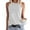 White, variant on Royisotas Casual Tank Tops Women Blue Sleeveless Summer Womens Camisoles and Tanks Crew Neck Solid Color Loose Women's Tanks & Camis