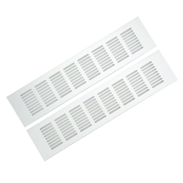 Rejilla de ventilación rectangular para gabinete, 2 piezas Rejilla de ventilación de aire Rejilla de ventilación de aire Placa de rejilla de ventilación Solución innovadora
