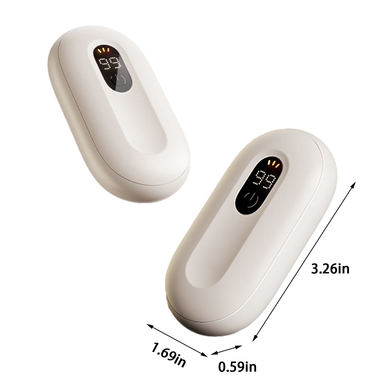Vadktai Magnetic Rechargeable Hand Warmers 2 Pack, Ultrathin Electric Handwarmers, Portable Pocket-Sized Heater, for Men, Women Purse Must Haves