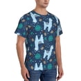 thumbnail image 5 of Rocae Alpaca Astronaut in Space for Men's Moisture-Wicking Crew Tee - T-Shirt for Sports, Outdoor Activities, and Casual WearXX-Large, 5 of 9