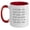 White/Red, variant on Concierge Inspired Two Tone Coffee Mug, Funny Quote Gifts from Family to Graduation Day for Men Women Friends Coworkers