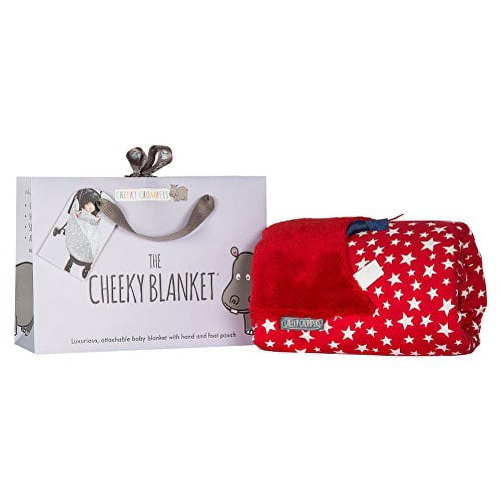 Cheeky Chompers Cheeky Blanket in Red Stars