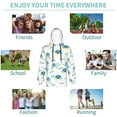 thumbnail image 5 of Fotbe Sea Turtle Pattern Youth Pullover Hooded Sweatshirt, Boys Hoodie, Kangaroo Pocket Hoodie for Kids Girls -Large, 5 of 6