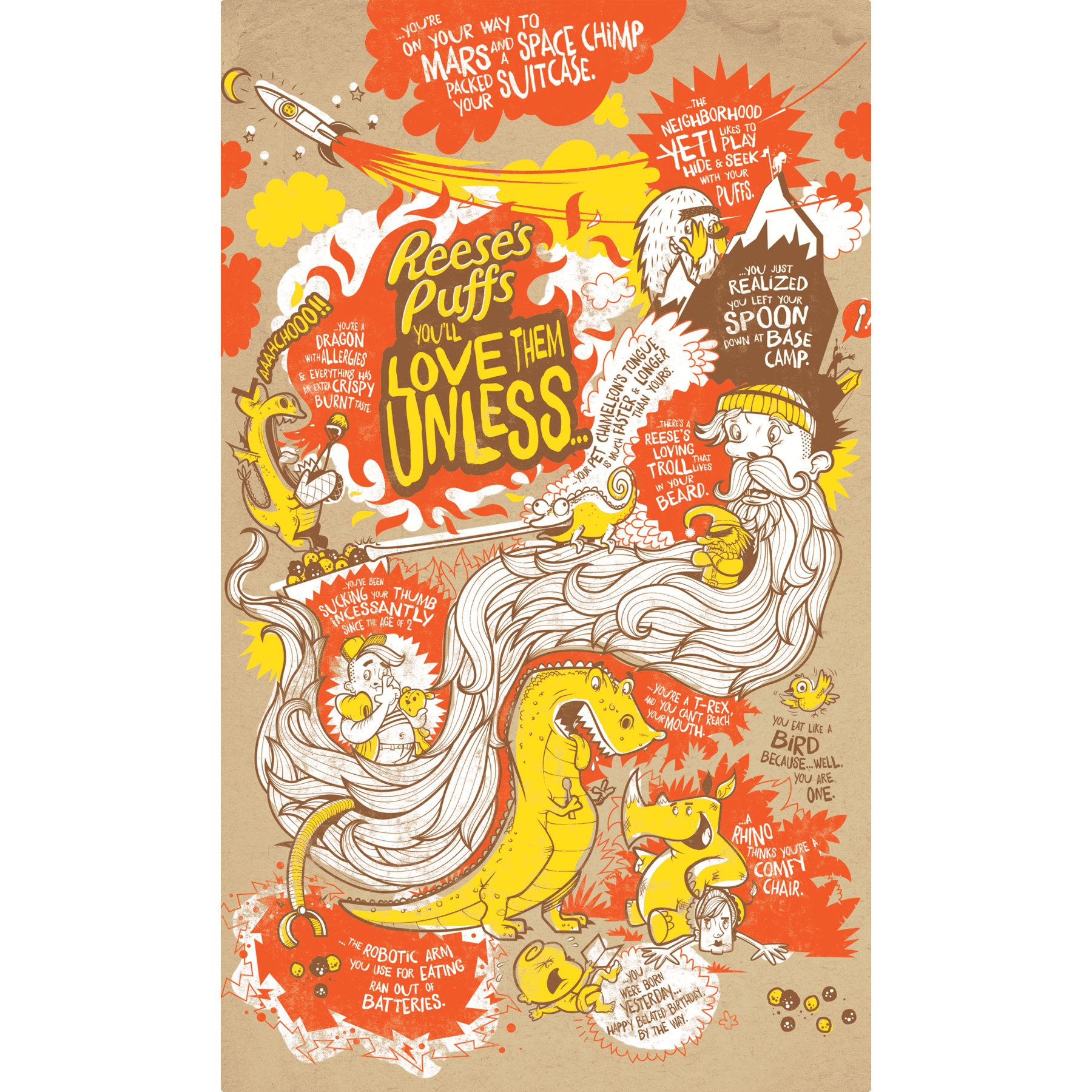 Reese's Puffs Cereal, Peanut Butter, 22.9 oz