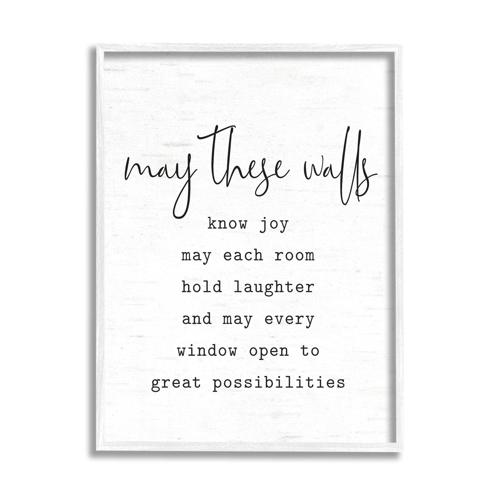 Stupell Industries Loving Home Quote Heartfelt Family Birch Pattern Graphic Art White Framed Art Print Wall Art, Design by Lettered and Lined