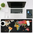 thumbnail image 2 of Retro Colorful World Map Gaming Mouse Pad,Large Non-Slip Thick Stitched Edge Mouse Mat for Home Office Gaming Keyboard Desk Pad (35.4 x 15.7 Inches), 2 of 6