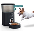 thumbnail image 2 of Dispensador de Comida Seca M80 LCD 4L para Gatos y Perros Dispensador Automático de Comida con Tazón de Acero Inoxidable Función de Grabación 5 Comidas al Día, Negro, 2 of 5
