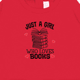 thumbnail image 3 of Inktastic Just a Girl Who Loves Books Baby Sweatshirt, 3 of 4