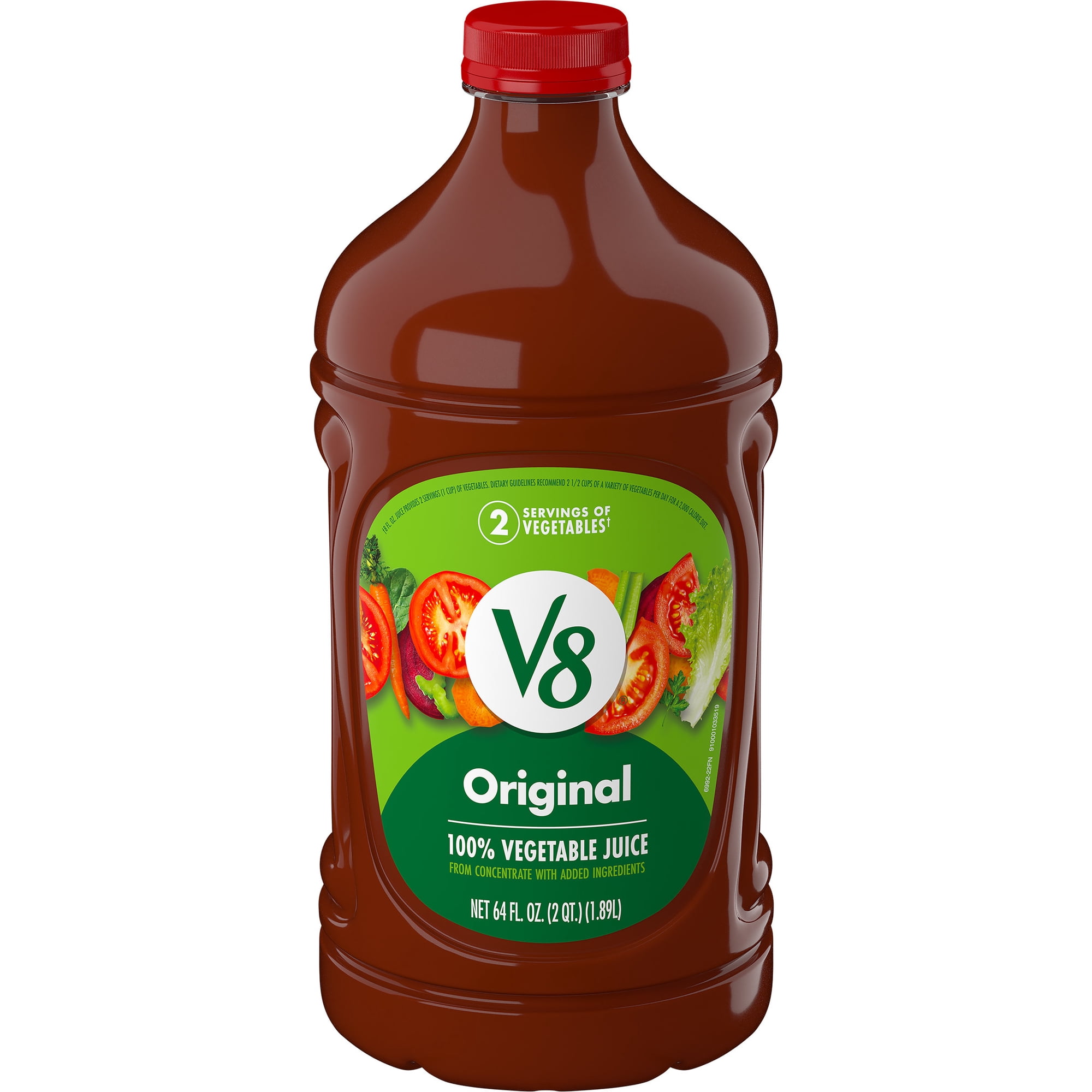 V8 Original 100% Vegetable Juice, 64 fl oz Bottle