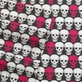 thumbnail image 2 of Betsey Johnson Skull Microfiber Plain Weave Washable Sheet Sets, Full, Pink, 2 of 6