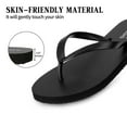 thumbnail image 5 of Litfun Slim Flip Flops for Women Casual Thong Flat Sandals Soft Rubber Slip on Sandals,Black,8-8.5, 5 of 7