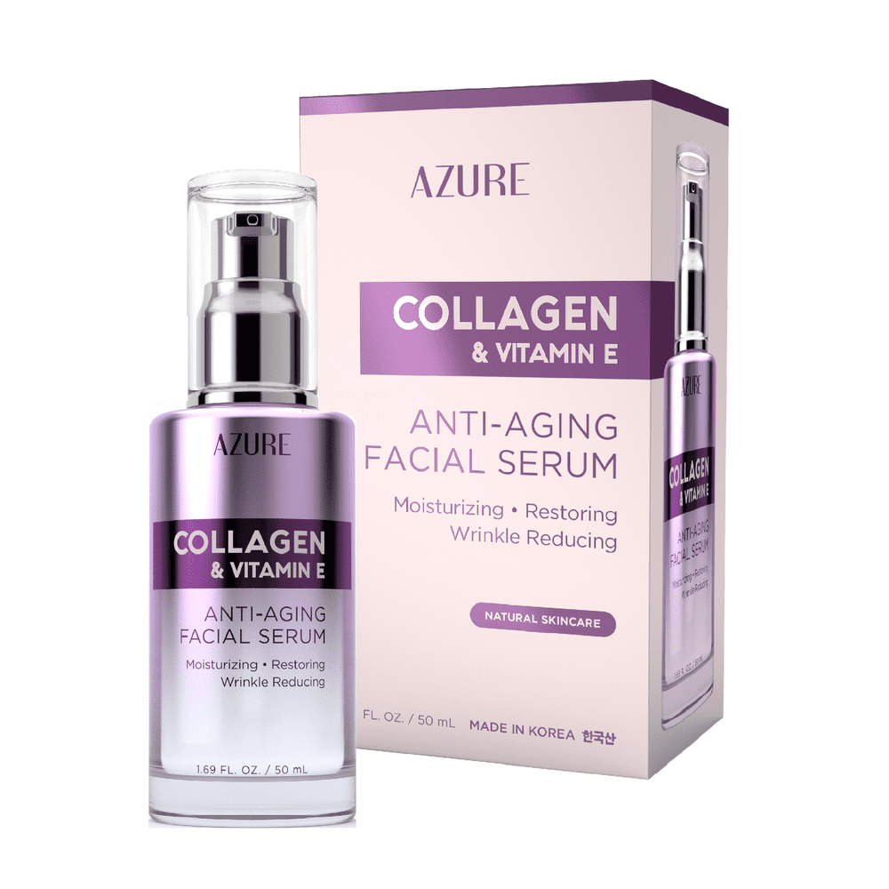 AZURE Collagen & Vitamin E Anti Aging Facial Serum Moisturizing