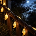 thumbnail image 5 of Halloween Ghost String Lights,Warm White LED Ghost Garland for Indoor Wall Window Fireplace Hanging,Spooky Halloween Party Holiday Decorative Lighting, 5 of 8