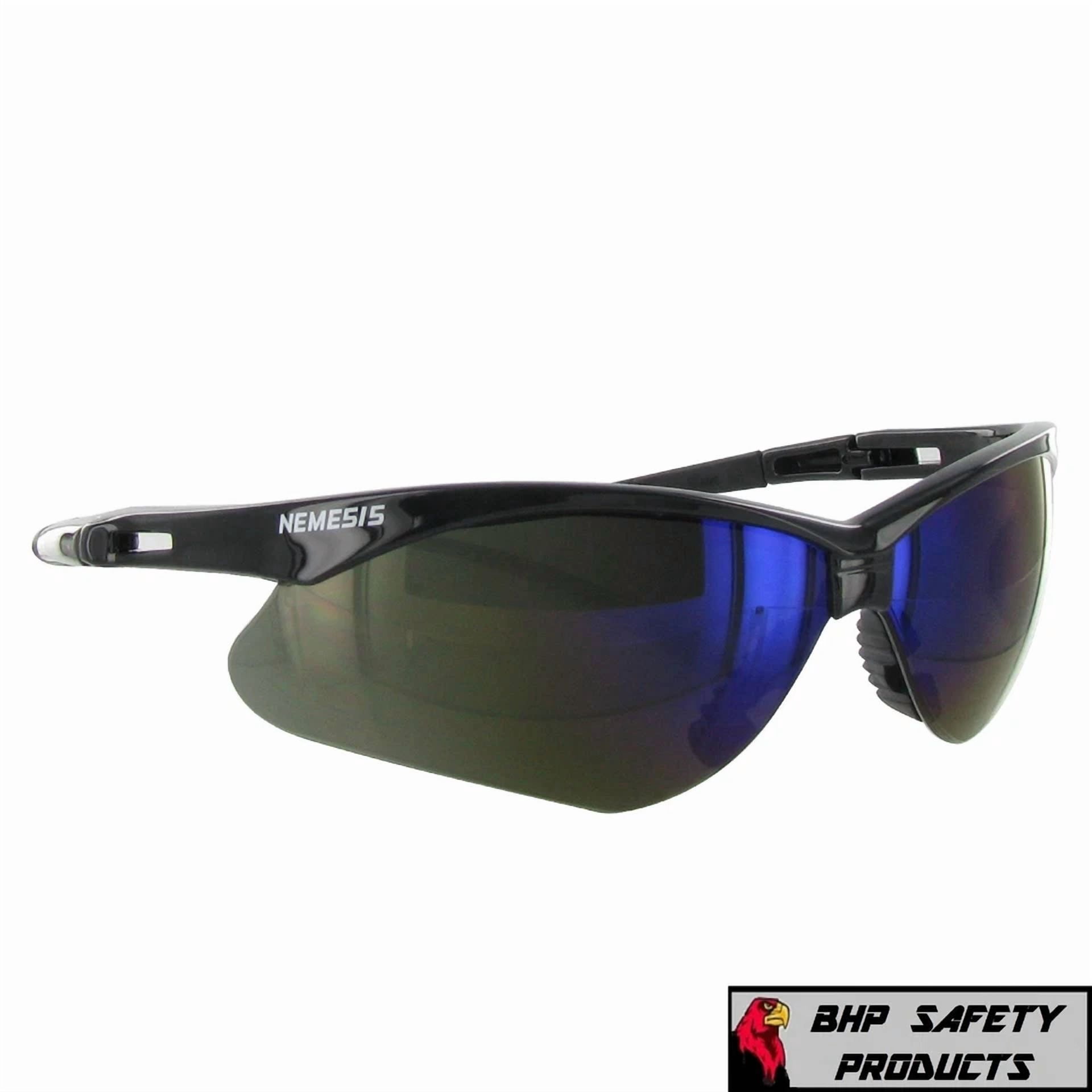 CIRCLE- Kleenguard Nemesis Safety Glasses Blue Mirror Lens Sunglasses 14481 (2 Pair)