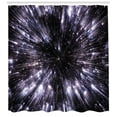 thumbnail image 3 of Ambesonne Galaxy Shower Curtain, Universe Space Travel, 69"Wx70"L, Violet Black White, 3 of 3
