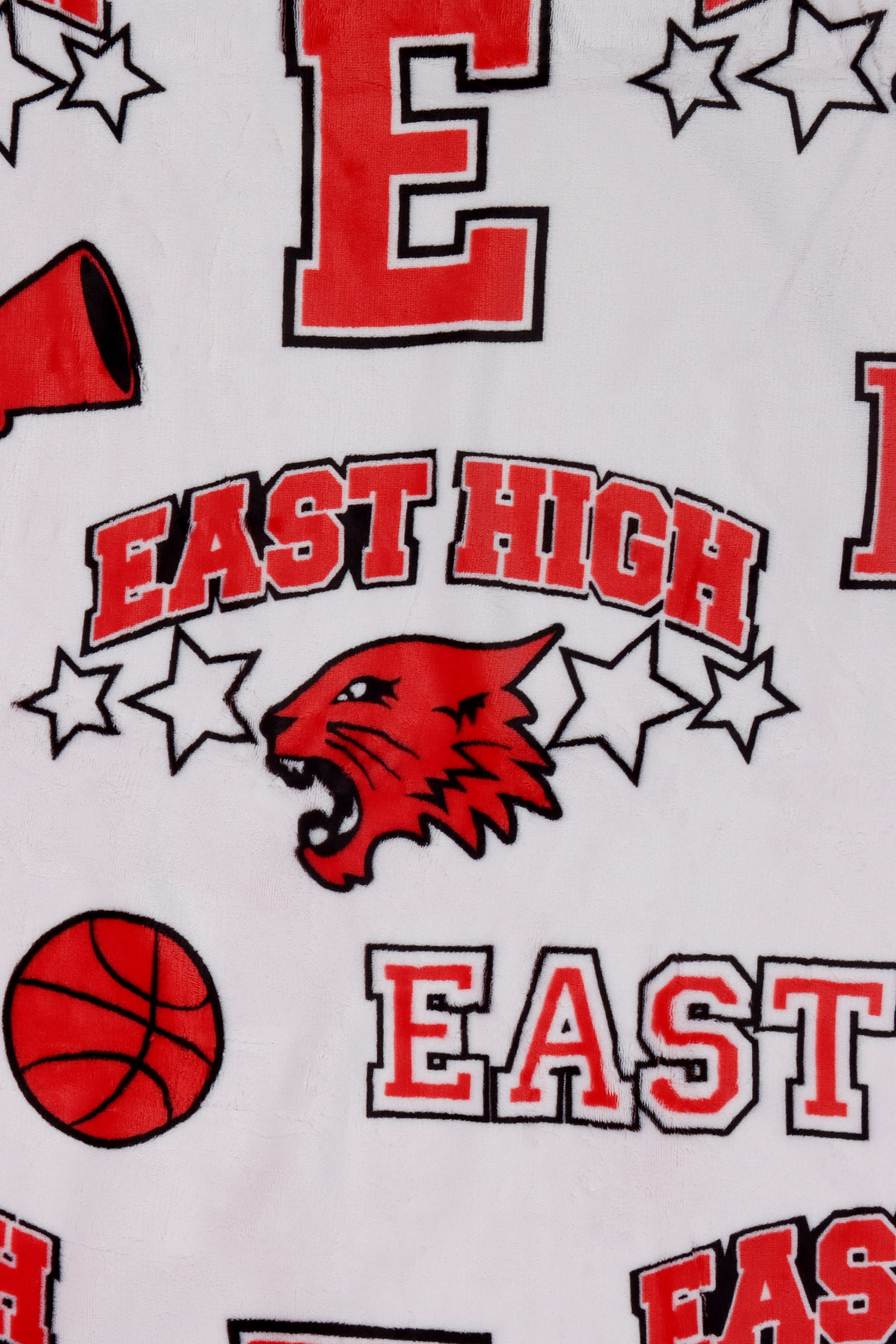 Disney High School Musical East High Ball Kids Throw Blanket, Polyester Silk Touch, Red & Black, 50" x 70"