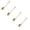 Gold, variant on ZOURIH Sporks,1-Pack 18/10 Stainless Steel Dessert Spoons 6 inches Long Handle Ice Cream Spoons Salad forks Flatware Set Reusable Fruit Appetizer Dessert forks for Household Use or Camping,Black