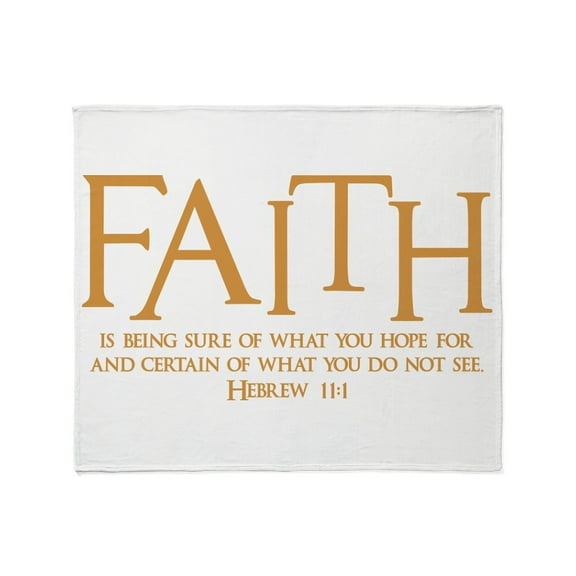 CafePress - Hebrew 11:1 Throw Blanket - Soft Fleece Throw Blanket, 50"x60" for All Ages