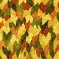 thumbnail image 1 of Ahgly Company Machine Washable Indoor Square Abstract Yellow Modern Area Rugs, 4' Square, 1 of 4